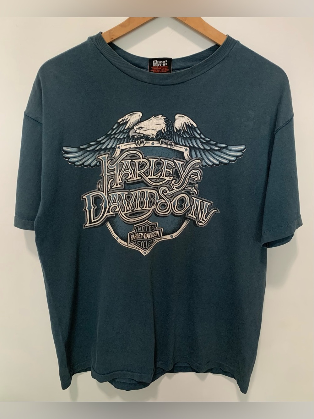Harley-Davidson Vintage 90’s Single Stitch Graphic Pacific T-Shirt Size Large